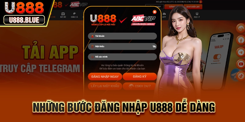 Những bước đăng nhập U888 dễ dàng
